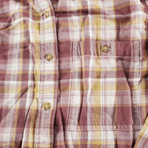 L.L. Bean Shirt Mens Medium Red Plaid Flannel Long Sleeve Collared Button Down - Picture 7 of 11
